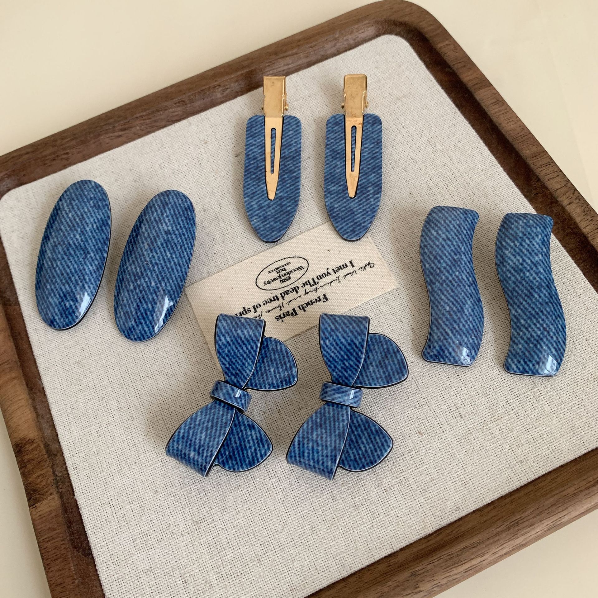 Women's Geometric Bow Knot IG Style Cute Acetic Acid Sheets Hair Clip display picture 3