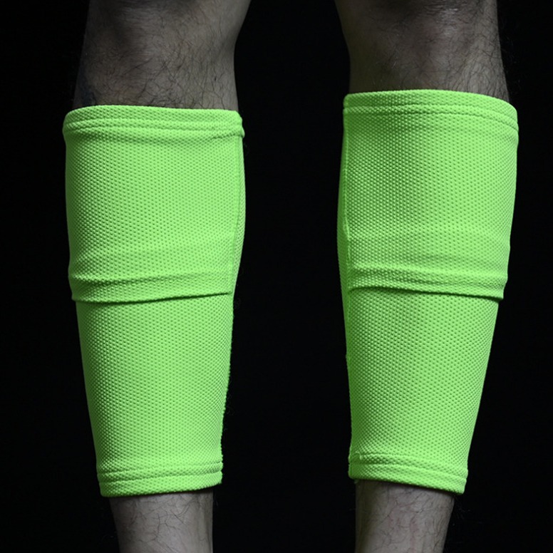 Calcetines protectores de pierna de fútbol reforzados calcetines fijos mejorados de doble capa cubierta de tablero de guardia niños adultos calcetines transfronterizos