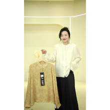 G331-ET12370女装精品新中国风重工刺绣衬衫130斤