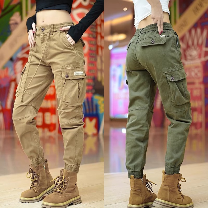 Spring season 2025 new American retro men's casual pants loose toe multi-pocket overalls fashion brand wholesale