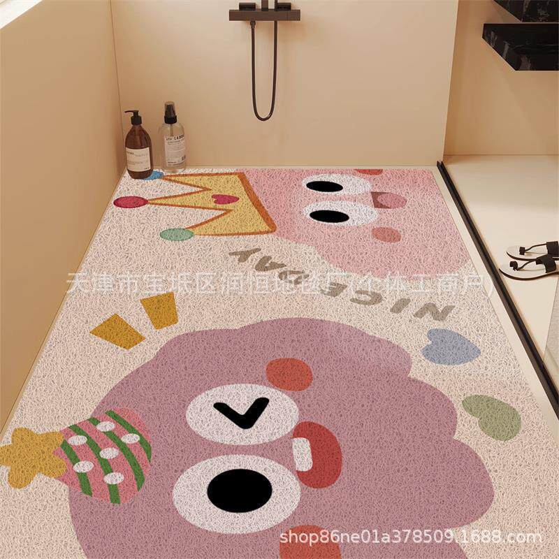 Hot-Selling Cartoon Cute Animal Entrance Door Mat, Dirt-Scraping and Dirt-Resistant Dust-Removing Carpet