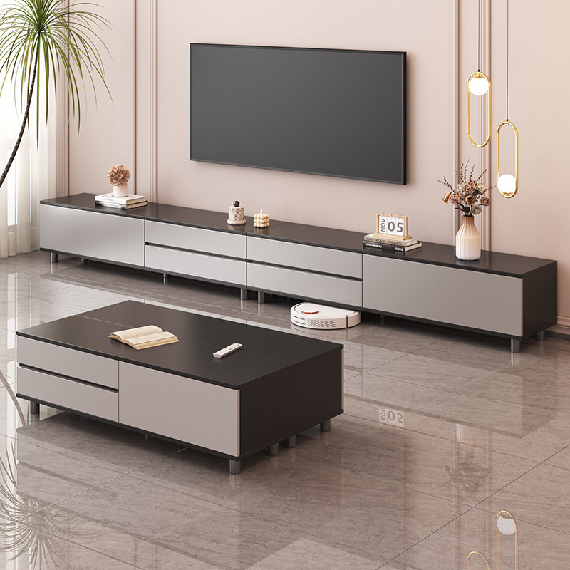 Tv Cabinet for Living Room, Simple and Suitable for Small Apartments, Floor-Standing, 2025 New Model, Integrated Storage and Tv Cabinet, Light Luxury