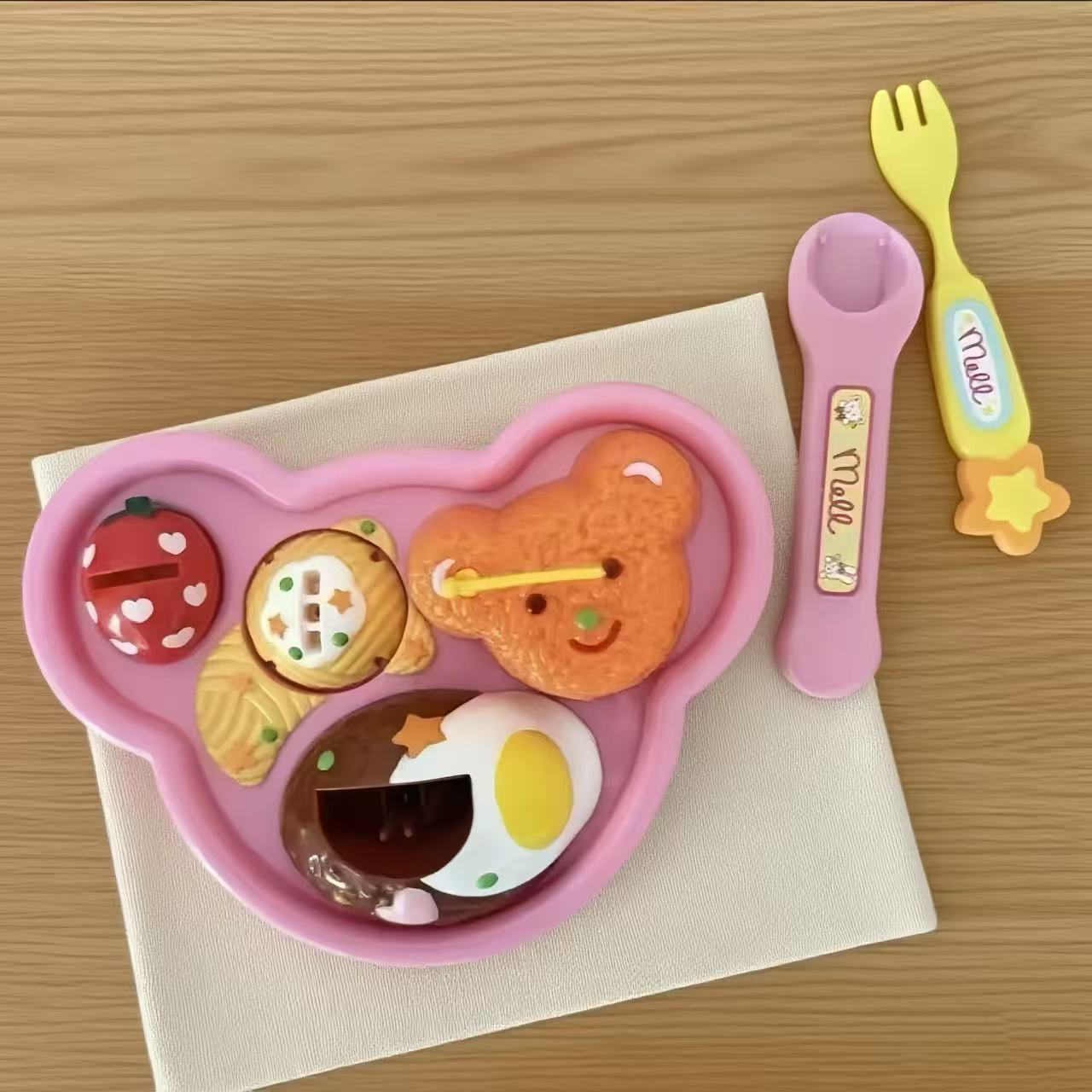 Mi-Ram Set de comida pudín alimentación accesorios juguetes para niños caseros regalos de chicas caja al por mayor