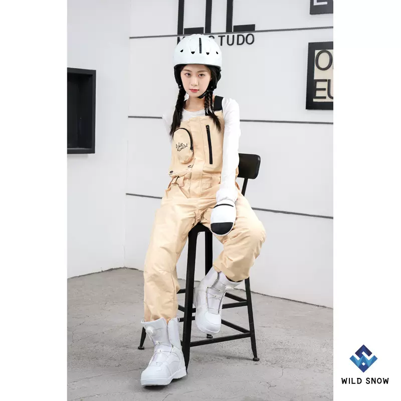 跨境货源新款男女工装个性单板滑雪裤防风防水保暖透气滑雪背带裤