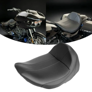 Harley touring üçün yüksək performanslı karbon lifli tək motosiklet oturacağı