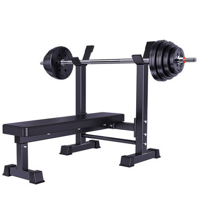 Squat frame household flat bench multi-function Bodybuilding equipment adjust Barbell Shelf Weight lifting bed Bench press