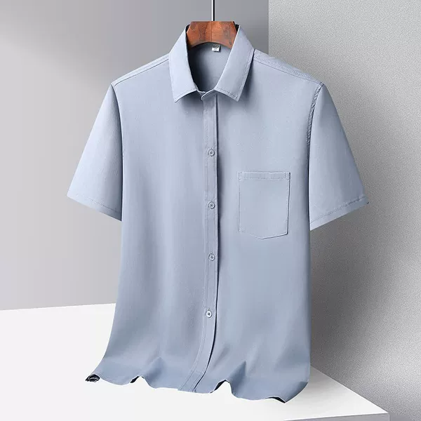 Blue, with short sleeve