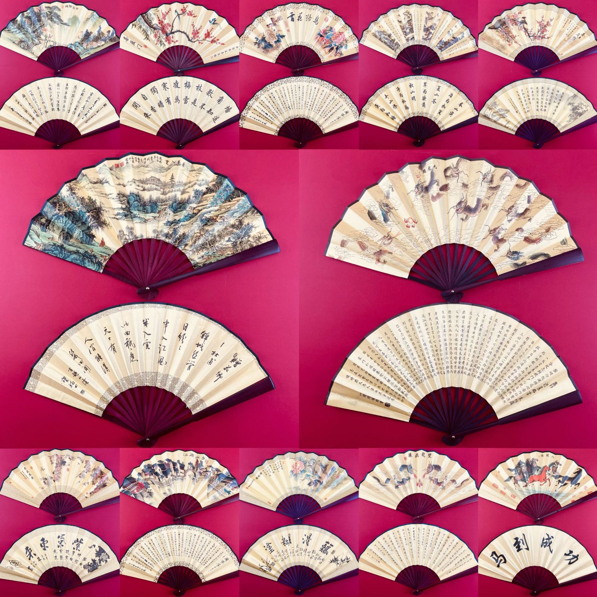 夏季绢布中国风8寸男扇便携式小折扇厂家批发