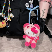 hellokitty三丽鸥可爱毛绒玩具玩偶公仔挂件黑皮hallo kitty哈喽