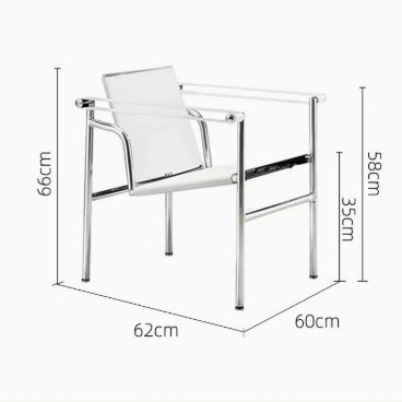 LC1 Basculan silla sofá de cuero Corbusier silla de cuero medieval silla casera silla casera