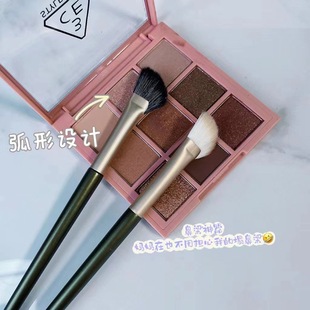 Sickle Nose Shadow Brush Eye Shadow Bevel Contour Highlight Details Makeup Smudged Oblique Head Half Fan-Shaped Soft Brush