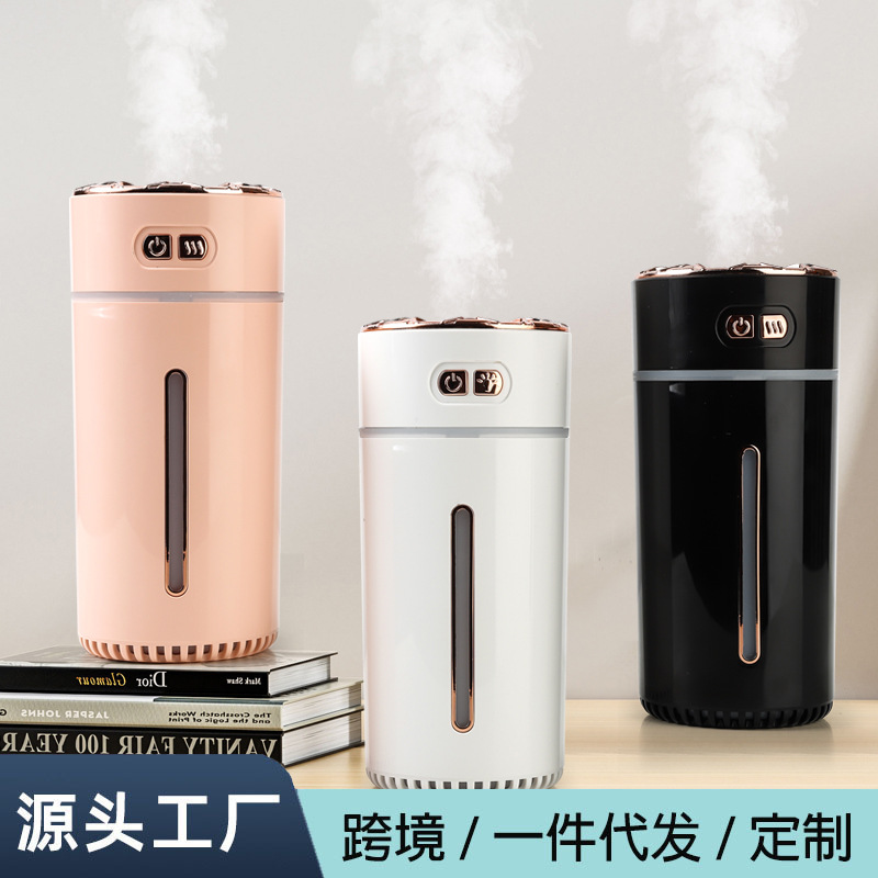 新款大容量车载加湿器家用桌面办公静音小型便携大雾量雾化器批发