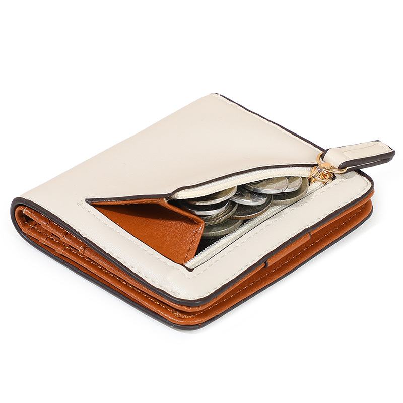 Mayorista personalizado simple PU bolso de cambio bolso corto damas ultra delgado FBA comercio exterior RFID antimagnético billetera de cremallera