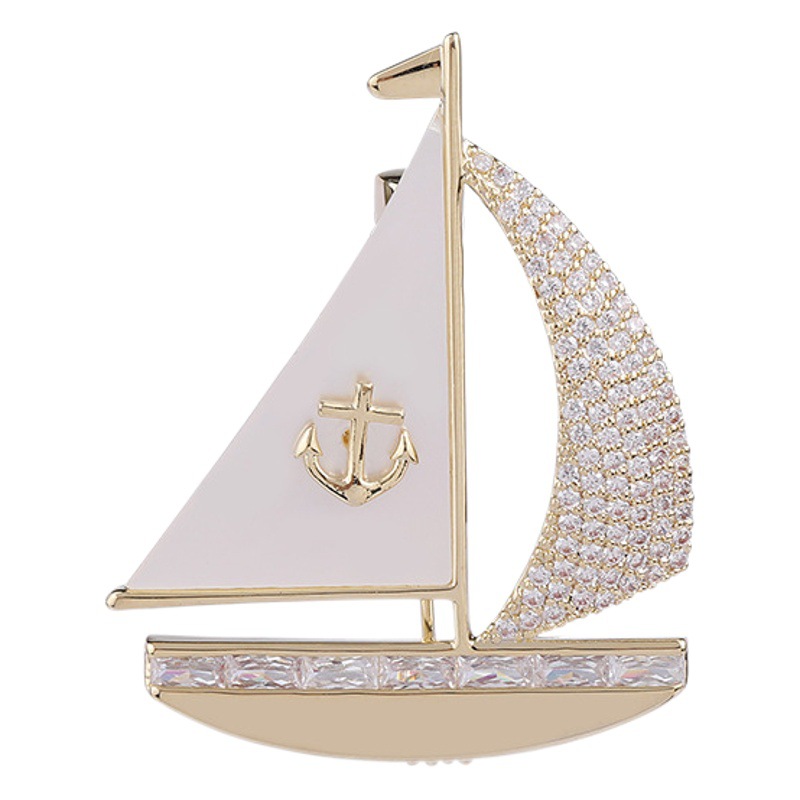 韓国版ファッション秋冬服飾り母貝ジルコンは高級ピンをはめ込んでいます。