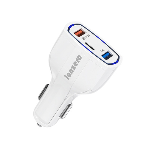 One to three car charger 40W car charger super fast charge multifunctional 3 port usb car charger QC3.0