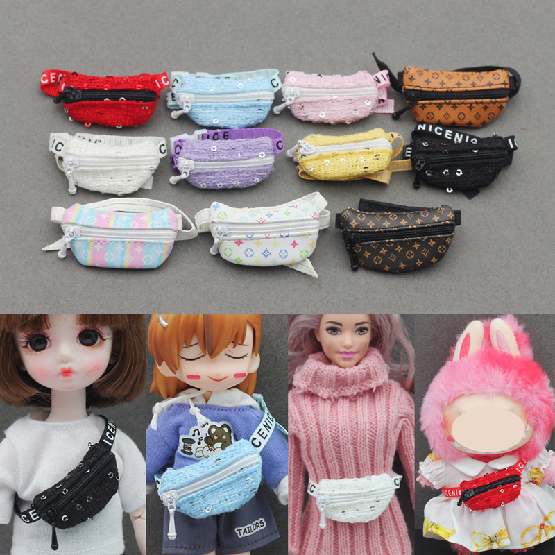 DOD ob11娃娃斜胸挎包BJD6分/8分/12分玩偶拉布布Labubu背包腰包|undefined