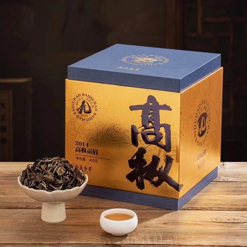 2014 Year Gaozong Tribute Mei Tea Authentic Fuding White Tea Jujube Aroma Old Shou Mei Gift Box for Chinese New Year Gift 300g