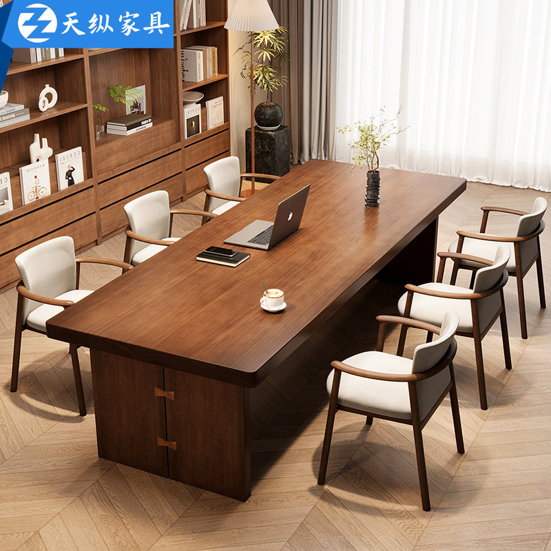 Tianzong Pure Solid Wood Desk for Students, Home Study Desk, Living Room Computer Desk, Sofa Back Long Table, Workbench