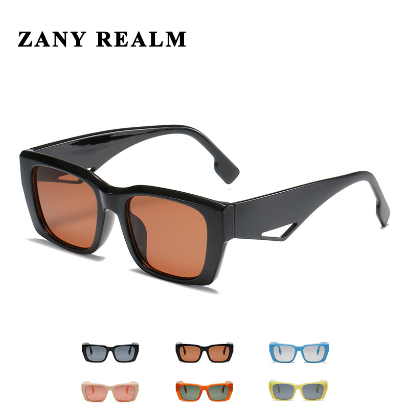 Nueva caja de Corea del comercio exterior PC gafas de sol hombres y mujeres retro hueco ins gafas de sol gafas de suministro directo de fábrica