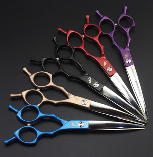 6.5 inch Freelander high-end pet beauty curved scissors color beauty scissors up and down curved dual-use