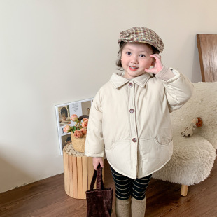 [Big Sale Style] Vimu Children's Clothing Children's Cotton Clothes Quilted Winter New Cardigan Cotton Clothes for Boys and Girls Baby Clothes