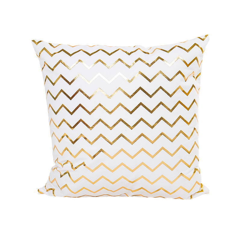 Funda de almohada con estampado dorado para el verano 2026, suave y cómoda, decoración para sofá, funda de almohada moderna para el hogar, disponible para venta al por mayor. image 26