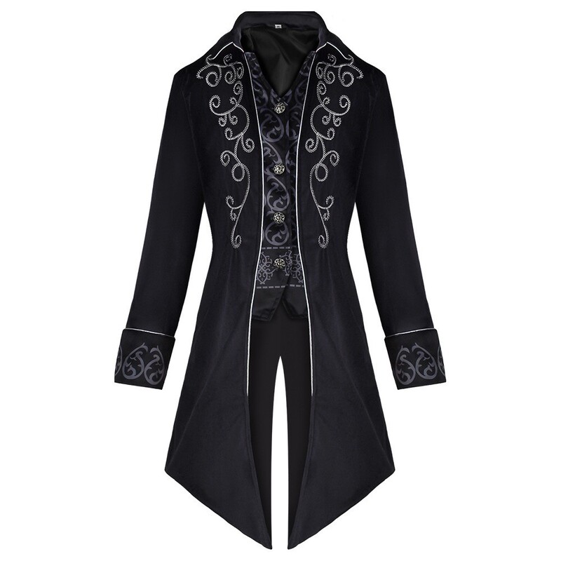 New European-style court suit European medieval aristocratic prince dress performance costume long tuxedo cross-border