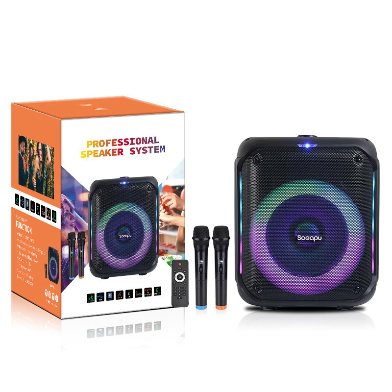 TTD-K8屋外ハイパワーbluetoothスピーカー8インチ多機能家庭k歌LEDスピーカー大音量サブウーファ|undefined