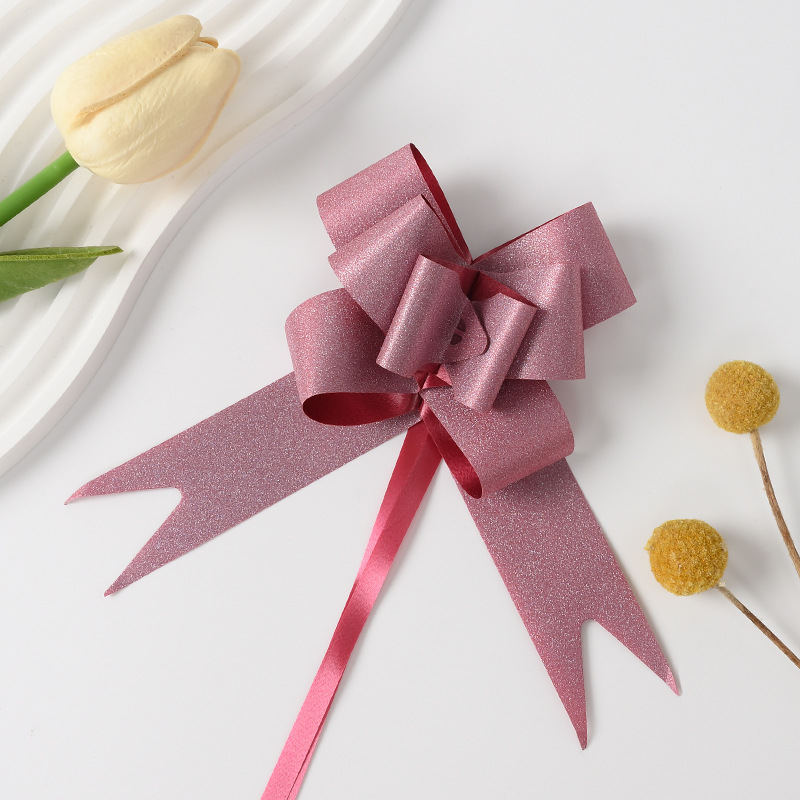 Venta al por mayor medio 30 diamante roto macaron Cristal Arco mano-Tirado flor dibujo vacaciones regalo flor embalaje tirar flor