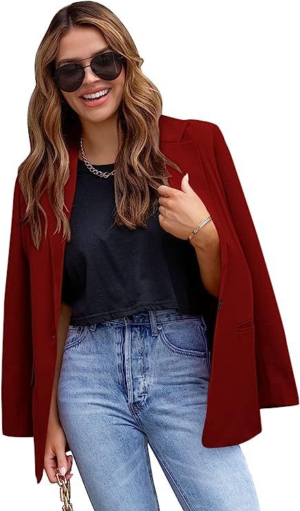 420g Weight Blazer Outerwear Type Long Sleeve Sleeve Length Single Breasted Placket Type Polyester Fabric Type Blazer Tops Type 1 Piece Quantity Business, Cocktail Party Occasion Turndown Neckline Slim Fit Type Solid Color Pattern Spring, Autumn Season Women's Gender Pocket Design Elegant, Formal Style Women's Blazer Long Sleeve Blazers Pocket Elegant Formal Solid Color 24