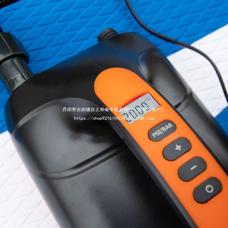 皮划艇冲锋舟SUP桨板高压电动充气泵充气船12V车载点烟器打气泵