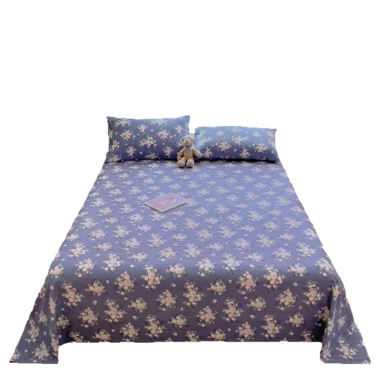 Jacquard gaza de lavado de agua cuatro piezas de cubierta de edredón teñido cubierta de edredón de tres piezas cubierta de sábanas cubierta de almohada de clase madre y bebé