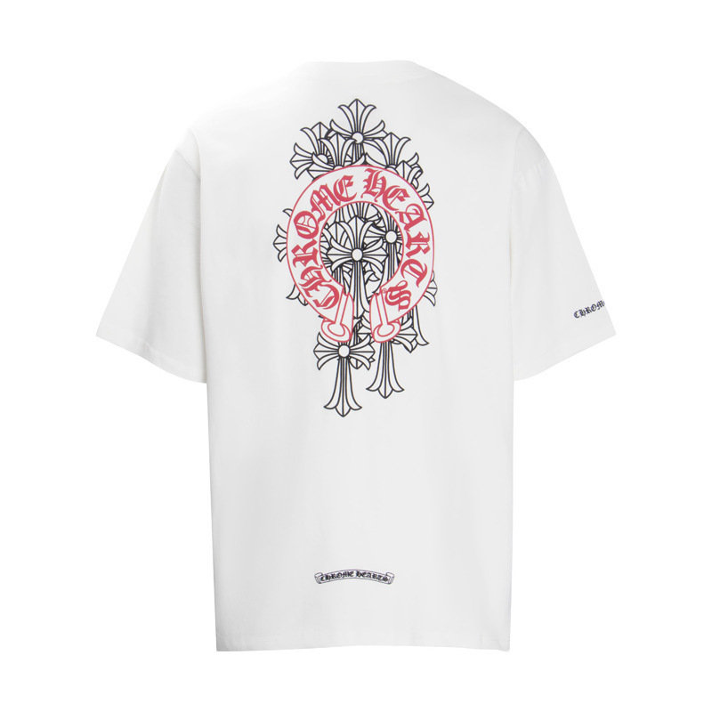 クロムハーツ カラークロスプリント半袖Tシャツ 男女兼用 25クロスボーダー 正規版|undefined