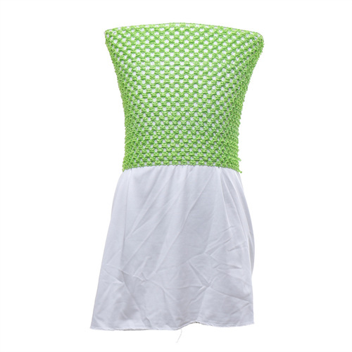 Korean mesh camisole children's knitting large wrap blouse 9inch girl handmade skirt puffy dress elastic top lining