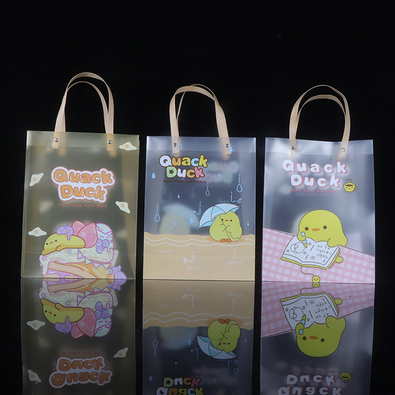 厂家现货批发透明手提袋 广告PP磨砂礼品袋PVC塑料袋印刷logo