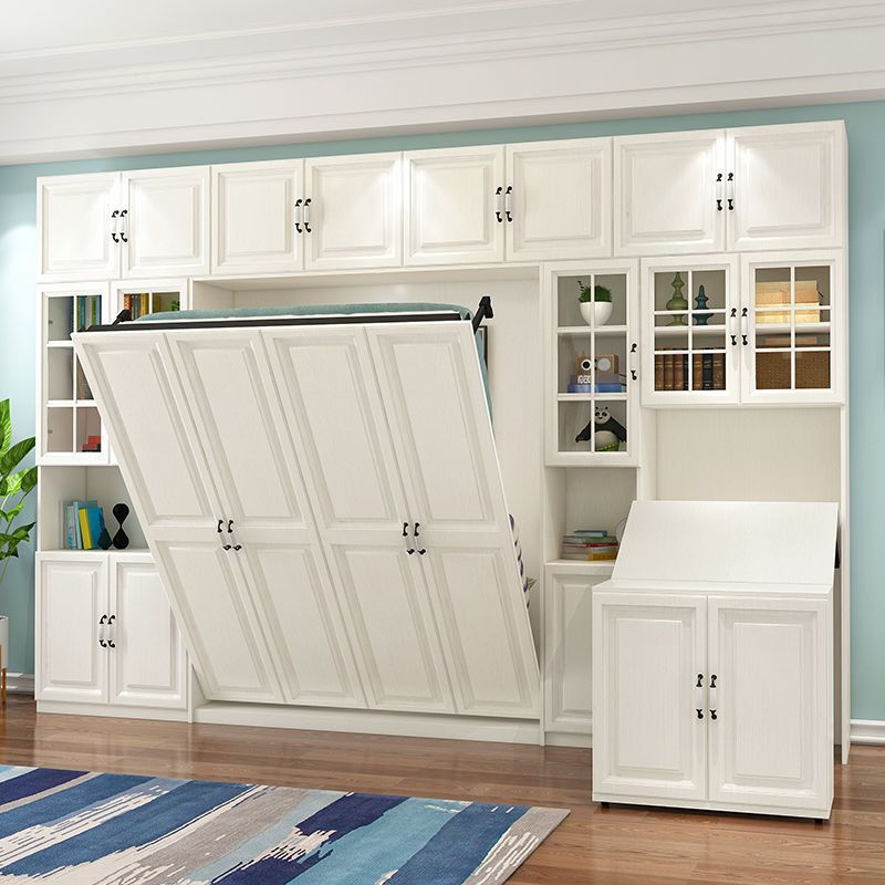 Study Bedroom Invisible Bed Wall Bed Murphy Bed Integrated Bed Balcony Multi-Functional Combination Wardrobe Bed Desk Small Apartment