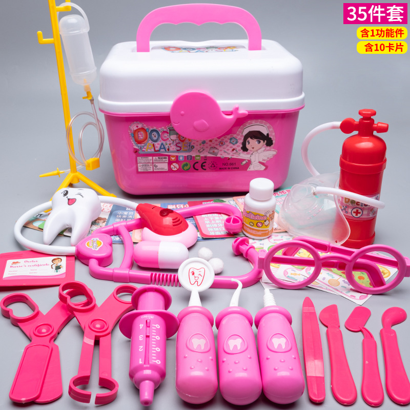 Children's doctor toy set girl simulation nurse stethoscope injection play house medical kit