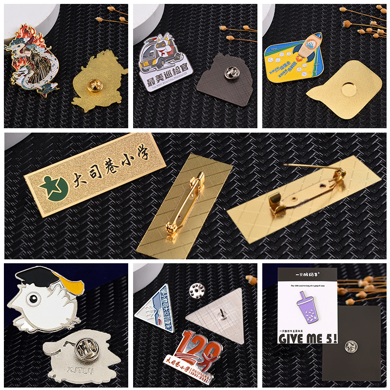 Customized Metal Badges, Brooches, Medals, Cartoon Enamel Paint, Resin Zinc Alloy Badges, School Badges, Commemorative Badges, Pins