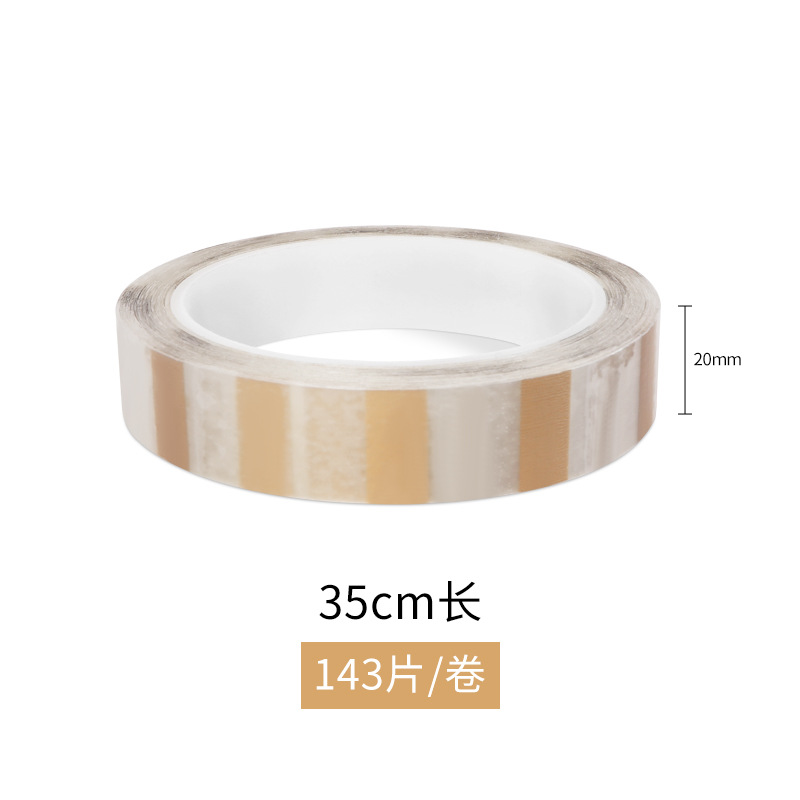 Segmento de punto cinta de sellado Cubo de hornear galleta sellado diario cinta adhesiva no residual de hierro puede punto romper cinta de embalaje