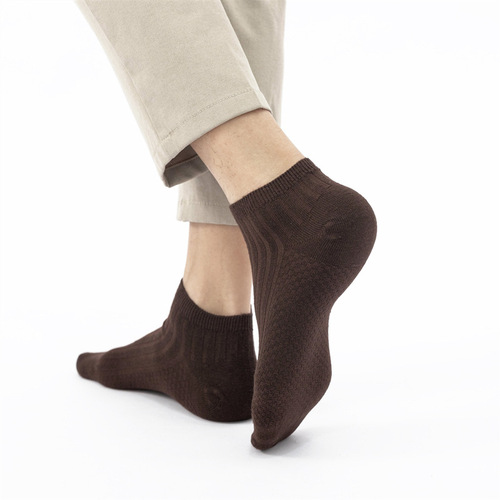 Men's Pure Cotton Short Socks, Breathable and Sweat-absorbent, Full Cotton, Deodorant Men's Matchable Summer Thin Business Socks Wholesale