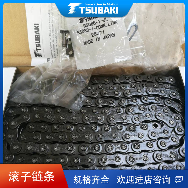 原装正品日本TSUBAKI椿本链条RS10B-2碳钢材质双排传动滚子链直销