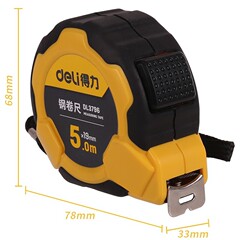 Get reliable tool Rubber steel retractable tape measure box scale woodworker measuring ruler DL3795 96 97 8 9