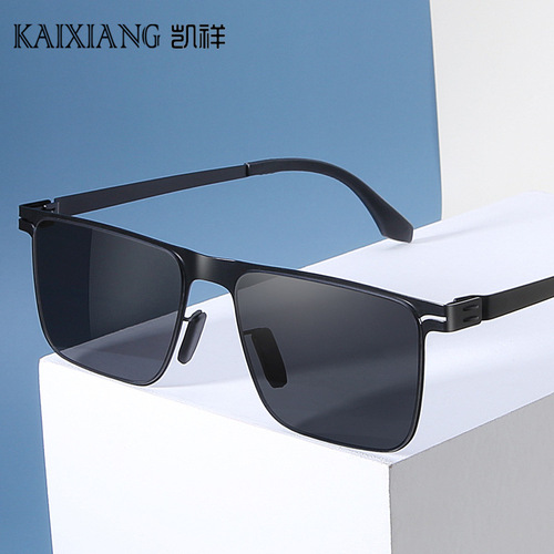 New aviation steel high-definition nylon sunglasses men's lightweight stainless steel elastic driver's driving sunglasses