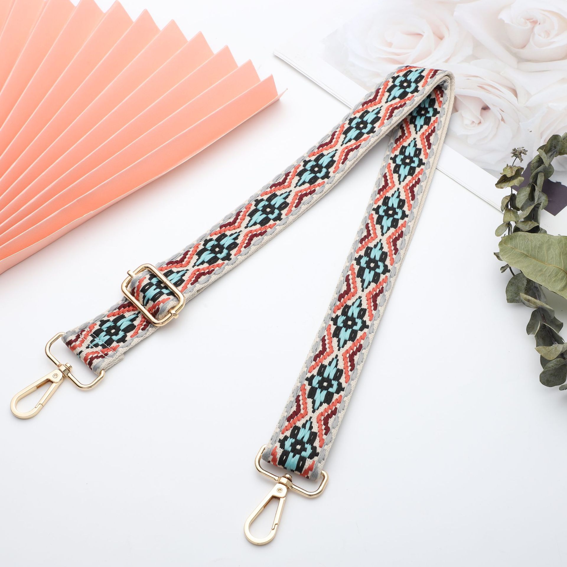 Nylon Flower Sling Strap Bag Accessories display picture 3