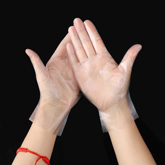 Food-grade disposable gloves household TPE film gloves thick and durable kitchen cleaning oil and stain-resistant gloves