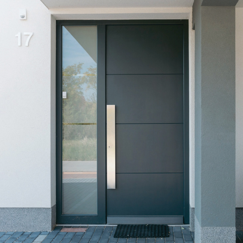 Luxury Villa Patio Pivot Door Minimalist Villa Entry Door Pivot Door Cast Aluminum Armored Door Pivot Front Door