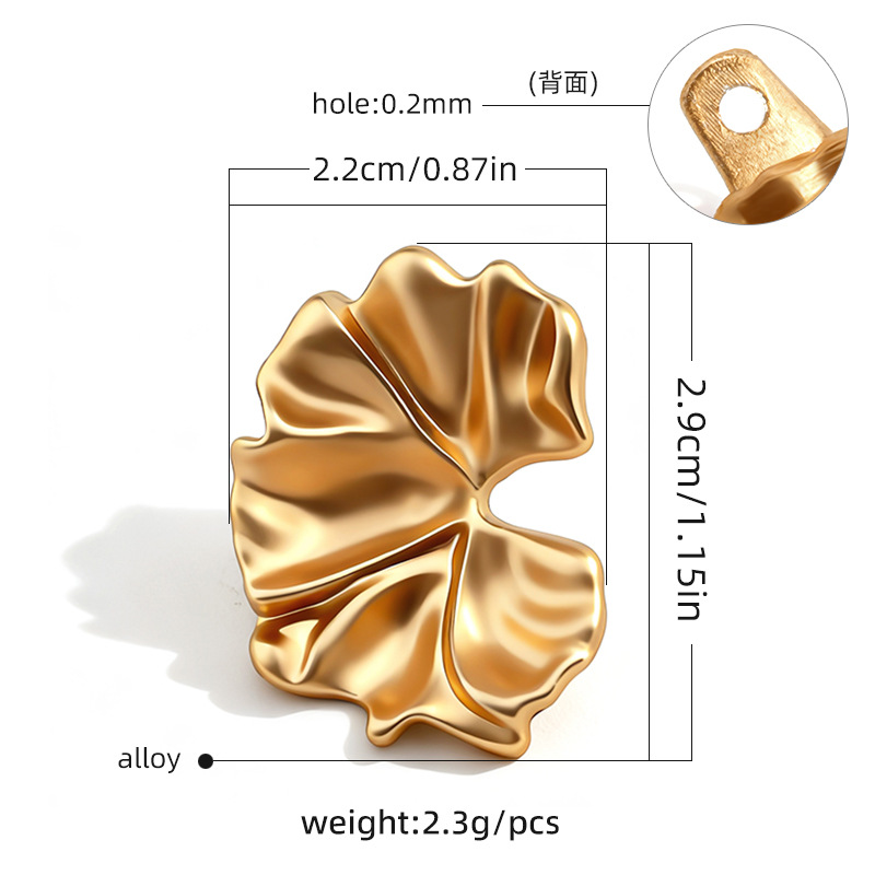 Nuevos botones de trajes de baño de playa transfronterizos metal dorado botones decorativos irregulares DIY accesorios de ropa maleta