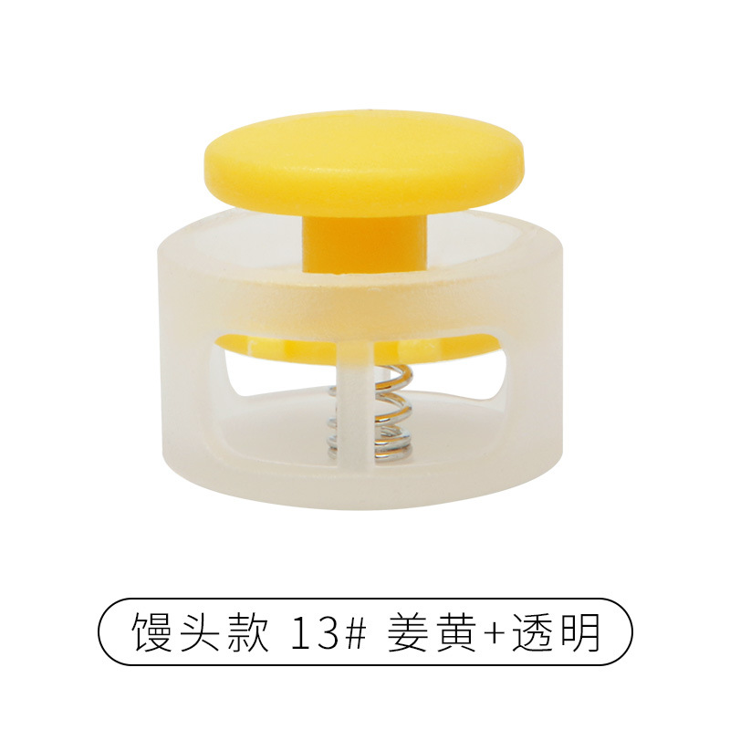 Rebecca primavera hebilla de plástico solo agujero ajuste botón campana tapa doble agujero hebilla de cuerda redonda negro cerdo hebilla de la nariz