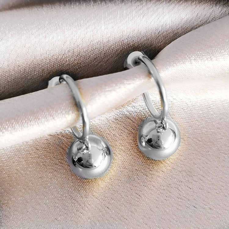 1 Paire Style Simple Géométrique Incruster Le Cuivre Perles Artificielles Agate Plaqué Or 14K Boucles D'oreilles display picture 6