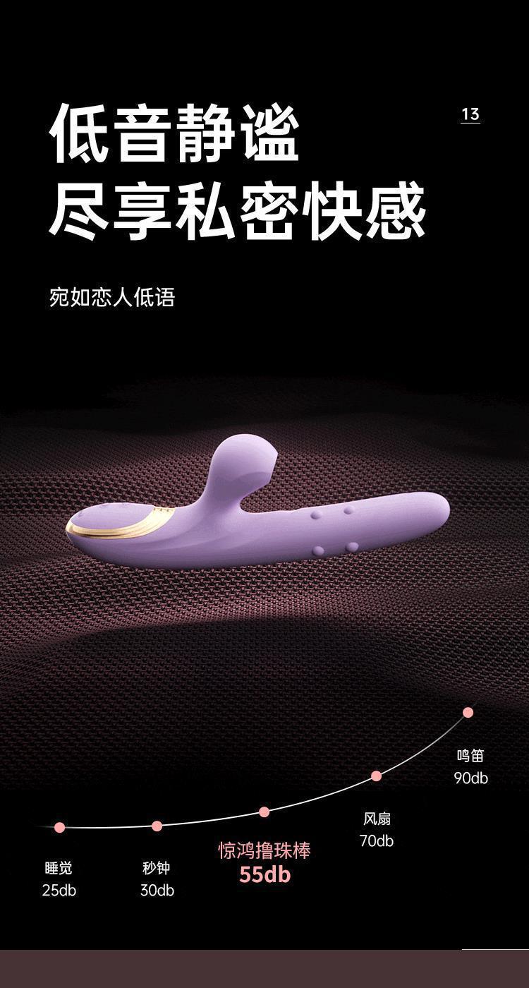Ji Jinghong Bead Stick Telescopic Sucking Vibrator in Purple ABS and Liquid Silicone — detail image 41